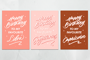 Astrology Birthday Cards Printable