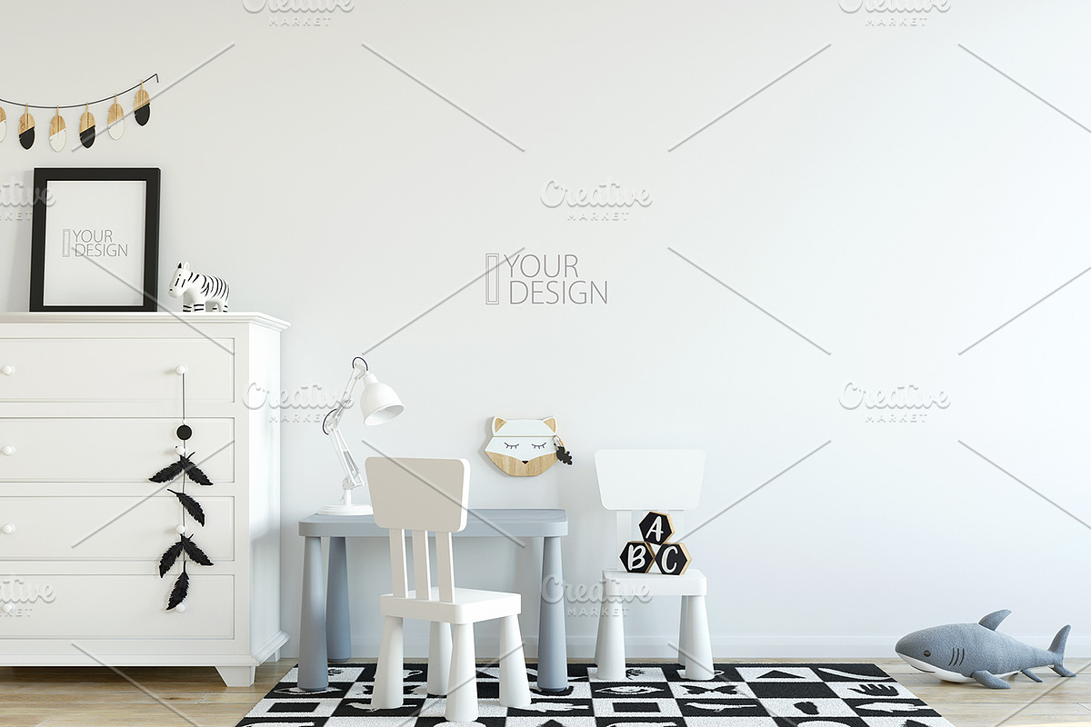 KIDS WALL & FRAMES Mockup Bundle - 4, a Product Mockup by Yuri-U (Photo 7 of 38)