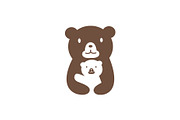 Bear mom and baby logo design, a Branding & Logo Template by vexper (Thumbnail 1 of 4)