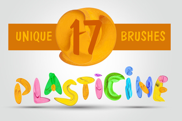 17 Unique Plasticine Brushes preview 4