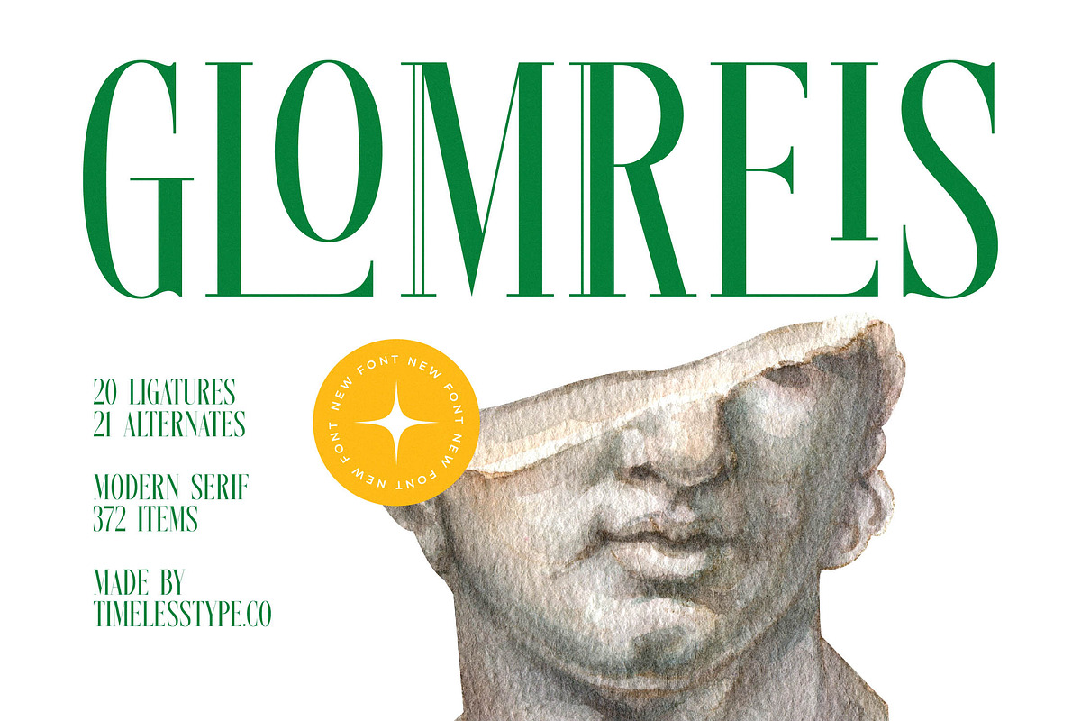 Glomreis Modern Editorial Serif, a Serif Font by timelesstype.co (Photo 1 of 20)