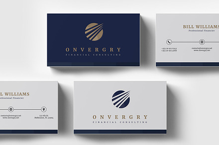 Financial Consulting Business Card, a Business Card Template by Radomir