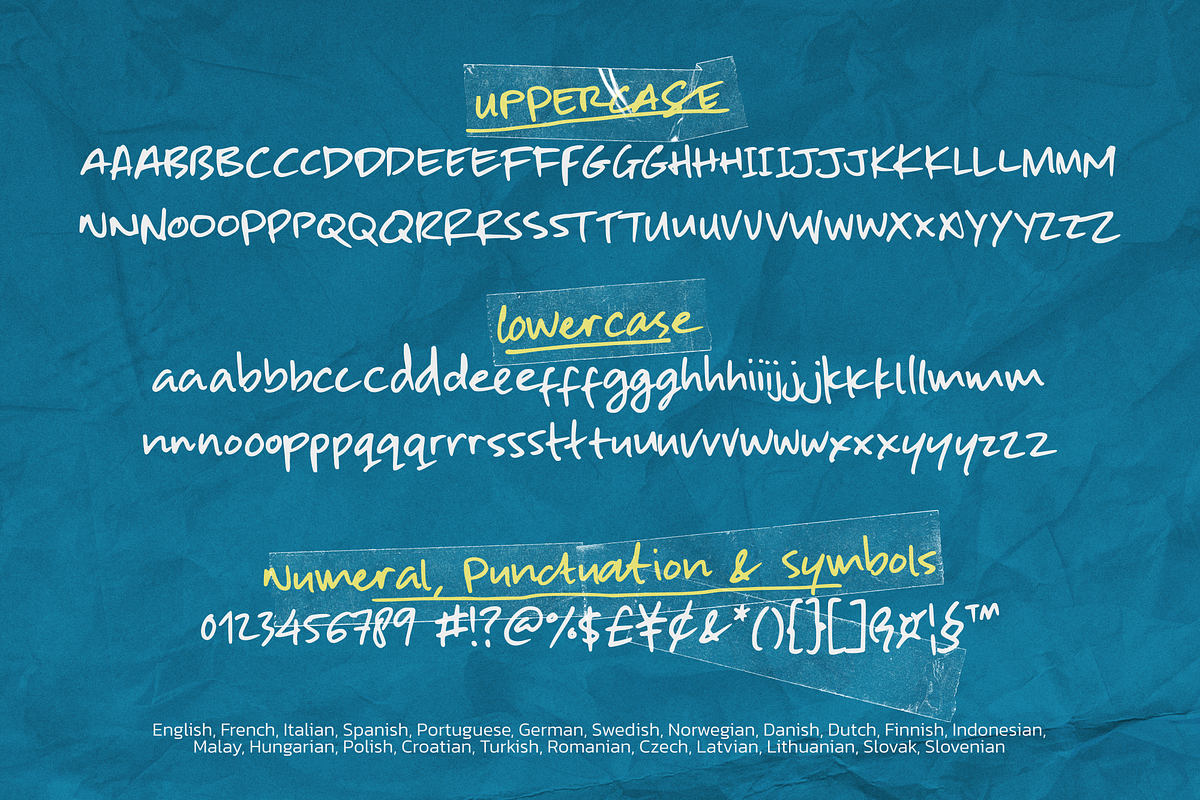 Edgy Note, a Handwritten Font by Negara Studio (Photo 14 of 15)