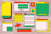 OLD WEB - social media templates, an Illustration by okchizh (Thumbnail 7 of 10)