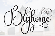 Bighome | Script Font