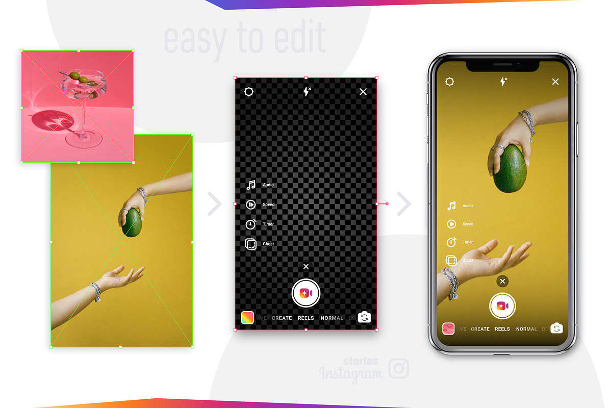 Instagram Stories Interfaces, a Social Media Template by karnofff (Photo 3 of 6)