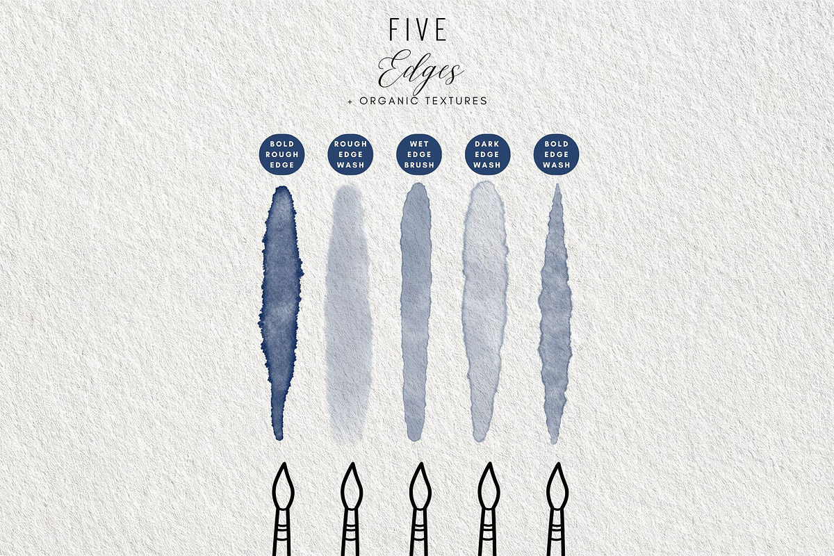 Pigment & Paper Brushes Procreate, a Brush Add-On by Fins and Fiction (Photo 8 of 13)