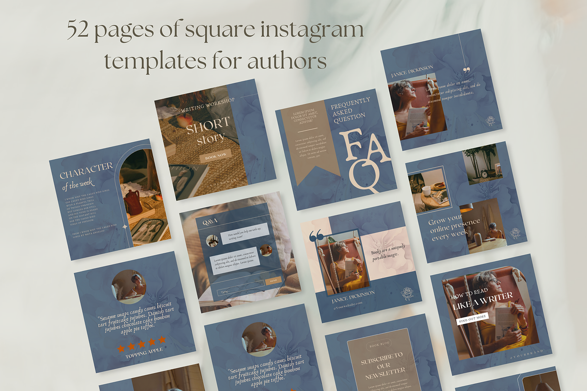 Author Instagram Post template, a Social Media Template by Petite Zakka Boutique (Photo 2 of 6)