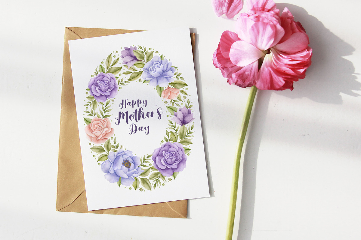 Watercolor Flowers & Cats collection, an Animal Illustration by Kira Konoshenko (Photo 13 of 20)