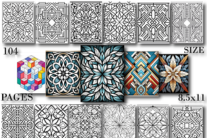 Geometric Pattern Coloring Book