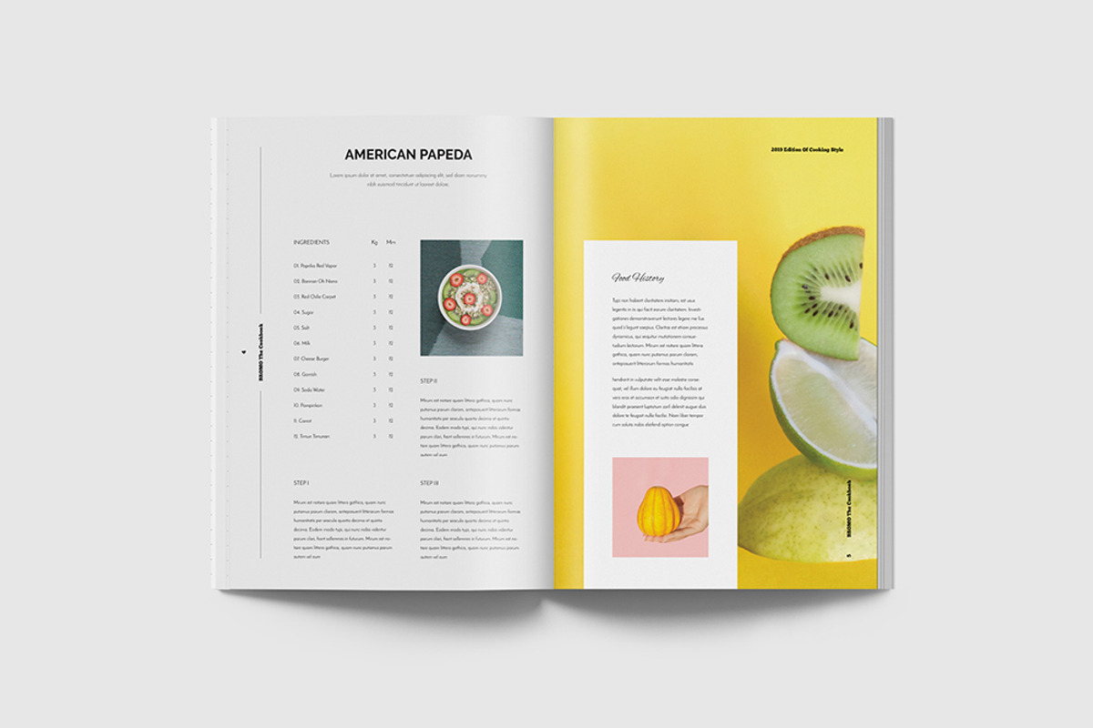 Recipe Book / Cookbook, a Brochure Template by MA-KING_ART (Photo 4 of 9)