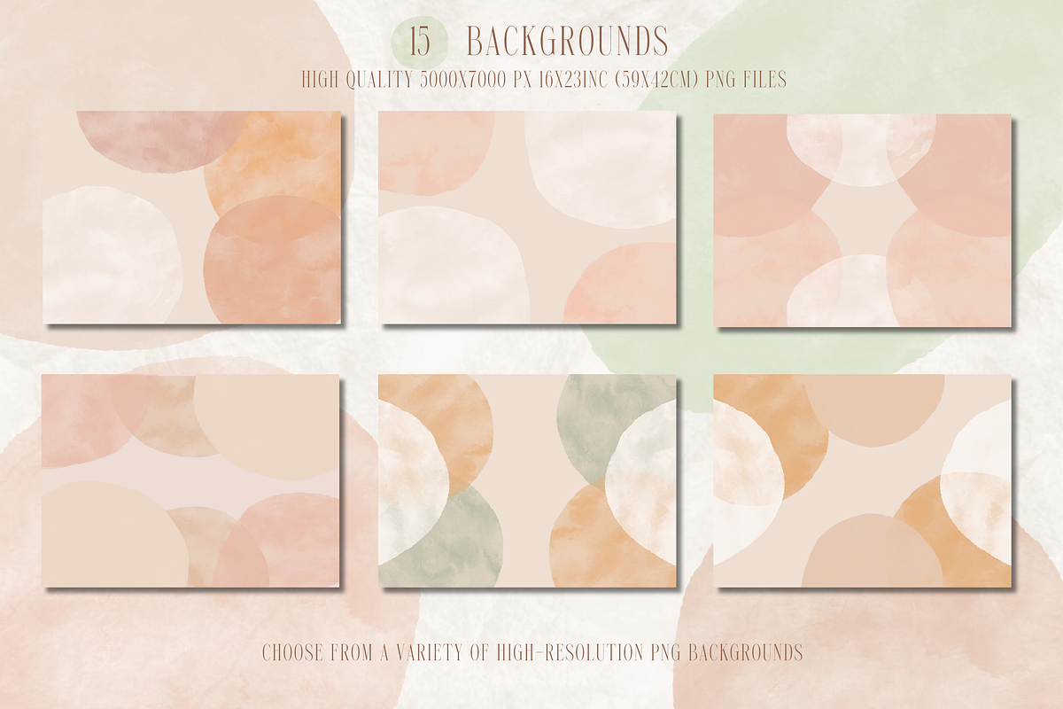 Watercolor Shapes and Gold Overlays, a Texture Graphic by Minky Moo Creations (Photo 6 of 19)