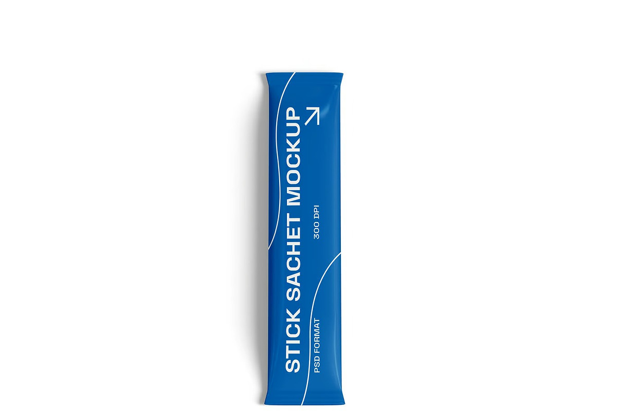 Stick Sachet Packaging Mockup, a Packaging Mockup by renderstockmarket (Photo 3 of 4)