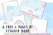 Cute Undated Digital Planner, a Stationery Template by Tas Creative Studio (Thumbnail 9 of 9)