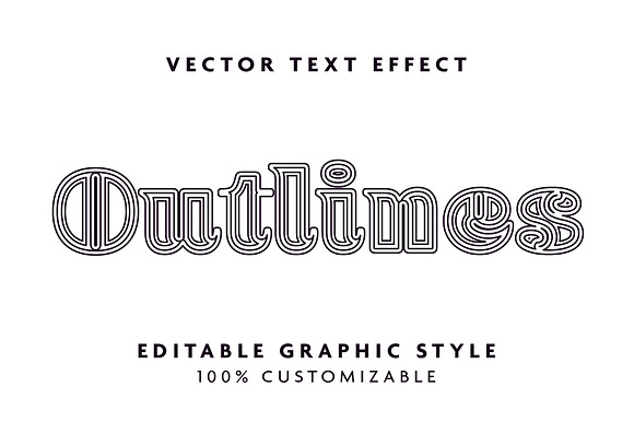 Funky Flat Lines Art Text Effect