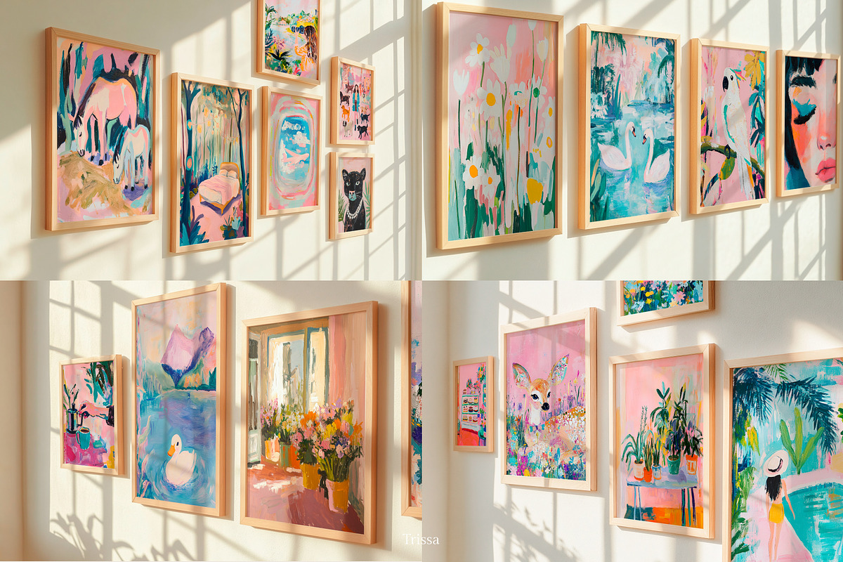 Wall gallery. — 19 Frame mockup, a Household Mockup by Trissa (Photo 5 of 7)