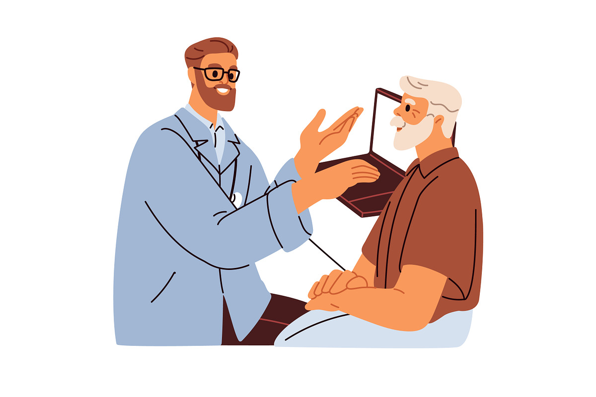 Patients visit doctors. Health exam, a Healthcare Illustration by Good Studio (Photo 7 of 9)