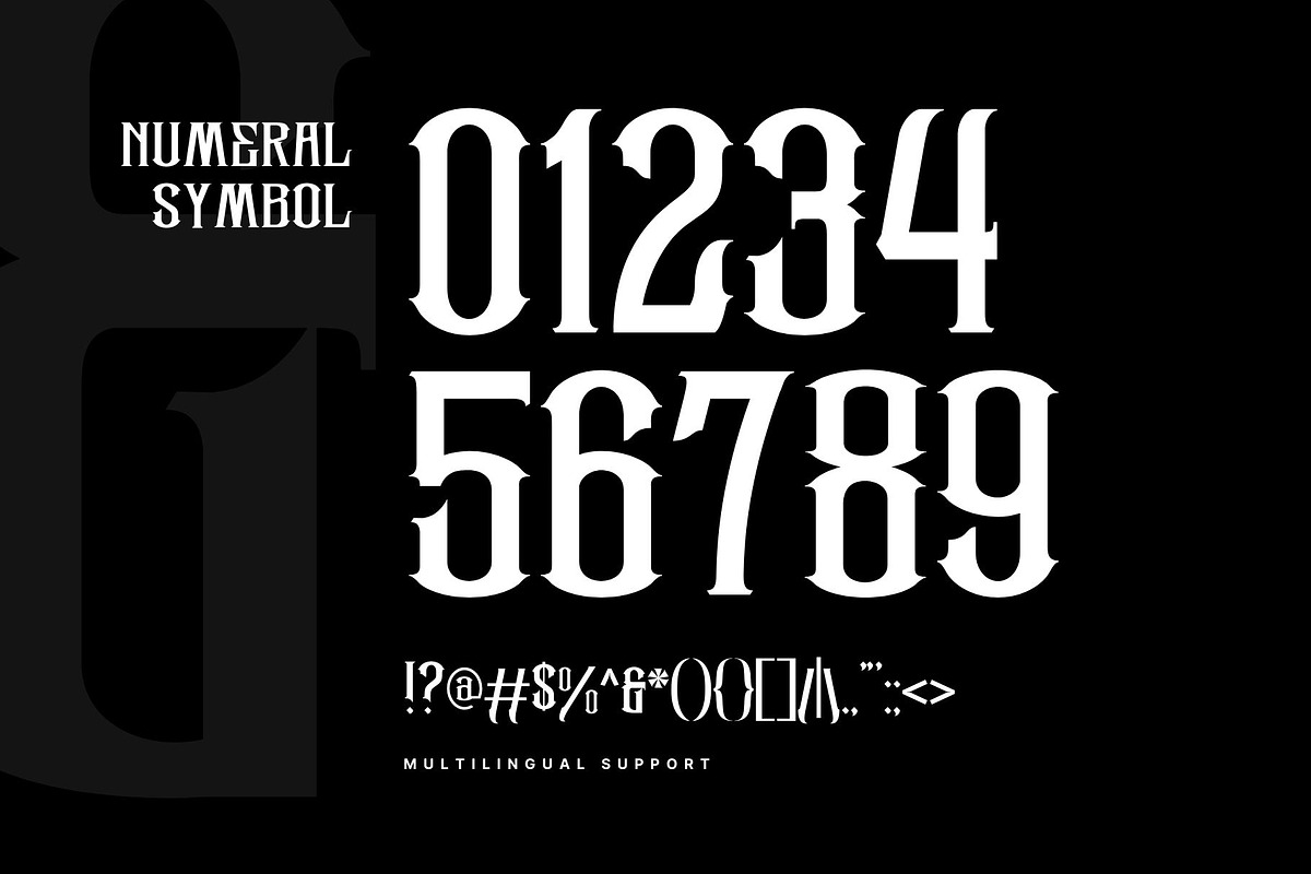 Barek - Gothic Blackletter Font, a Blackletter Font by Nirmana Visual (Photo 6 of 8)