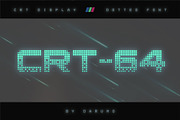 CRT-64 Dotted Font, a Font by Darumo Shop (Thumbnail 1 of 7)