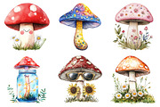 Cottagecore Retro Mushroom Clipart, an Illustration by Daily.Designs (Thumbnail 5 of 5)