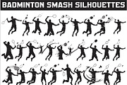 Badminton Smash Silhouettes, an Illustration by Amazin_art (Thumbnail 1 of 31)