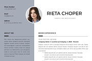 Resume Template / CV, a Resume Template by Peunayah (Thumbnail 5 of 8)