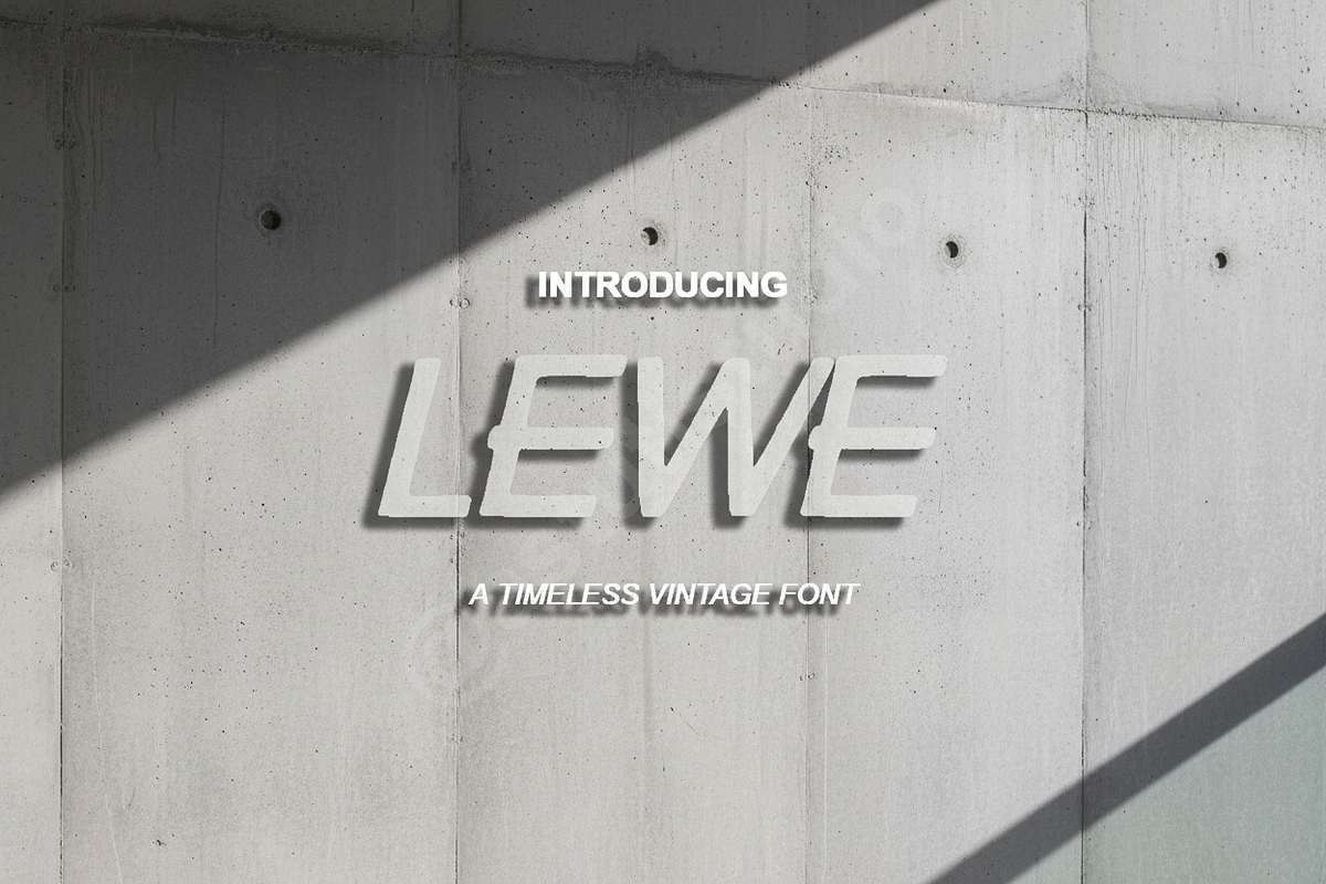 Lewe | Elegant Modern Serif Typeface, a Font by Astuti Studio (Photo 1 of 16)
