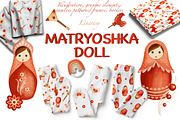 Matryoshka doll - kids collection, an Illustration by Linerisyart (Thumbnail 1 of 10)