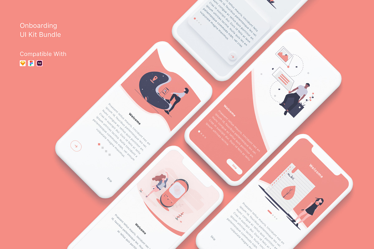 Onboarding UI Kit Bundle, an App Template by Betush (Photo 1 of 4)