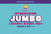Jumbo - A Chunky, Blobby Font, a Handwritten Font by Eric Pond Designs (Thumbnail 1 of 3)