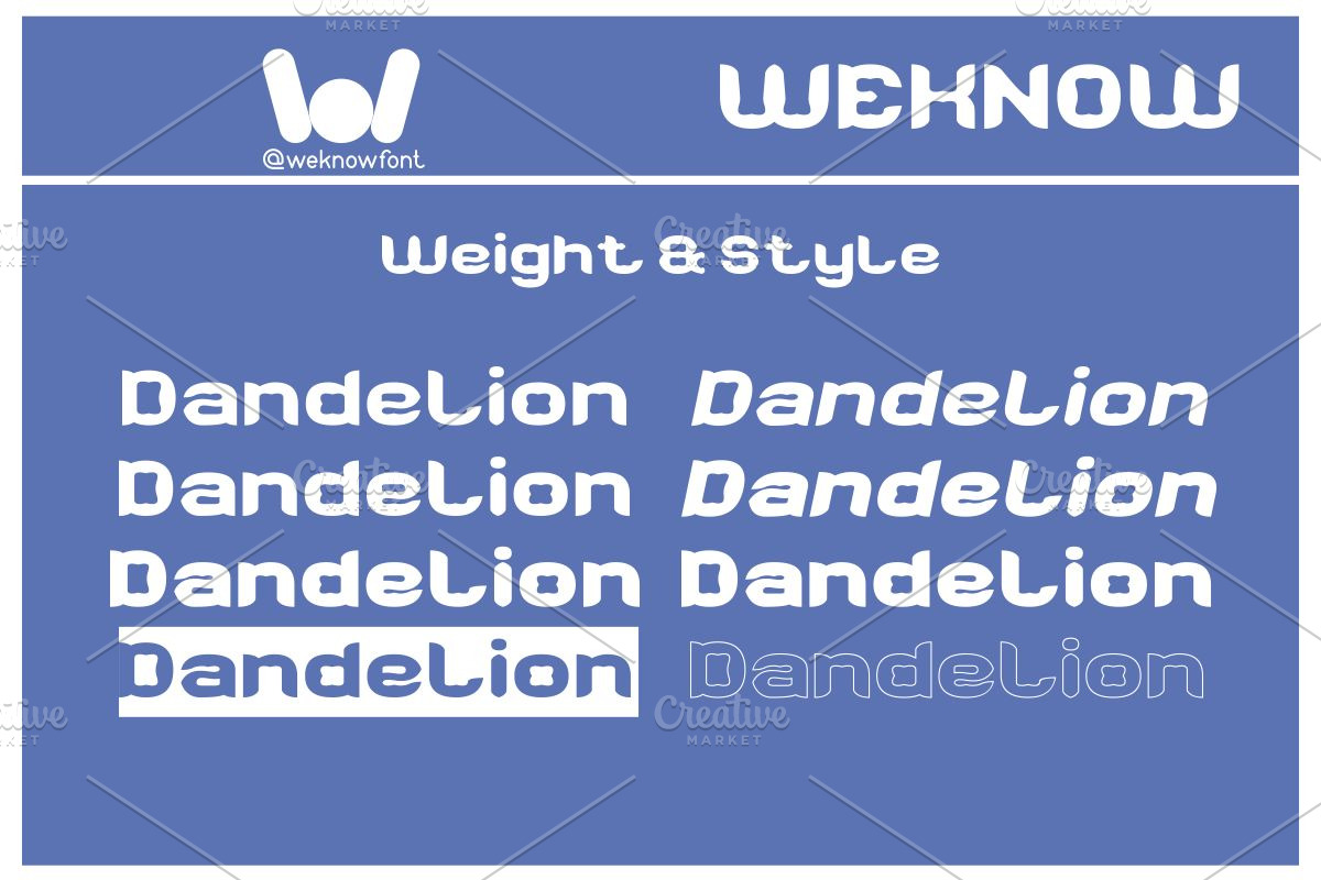 Dandelion font, a Font by weknow (Photo 7 of 8)