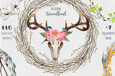 Watercolor Woodland