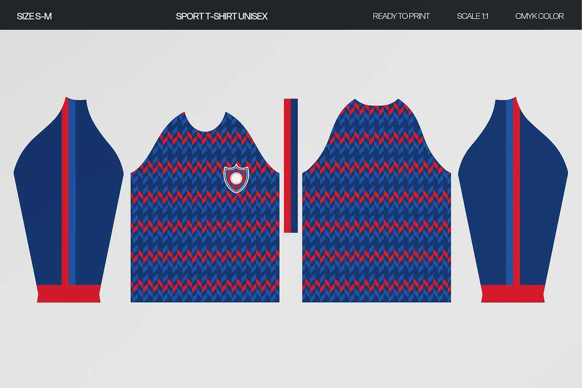 Soccer Jersey Sublimation Template, a Pattern Graphic by GAZINEOGRAPHIC (Photo 2 of 6)