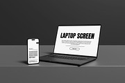 Laptop And Iphone Mockup, a Wearable Device Mockup by AndikaGraphic (Thumbnail 3 of 6)