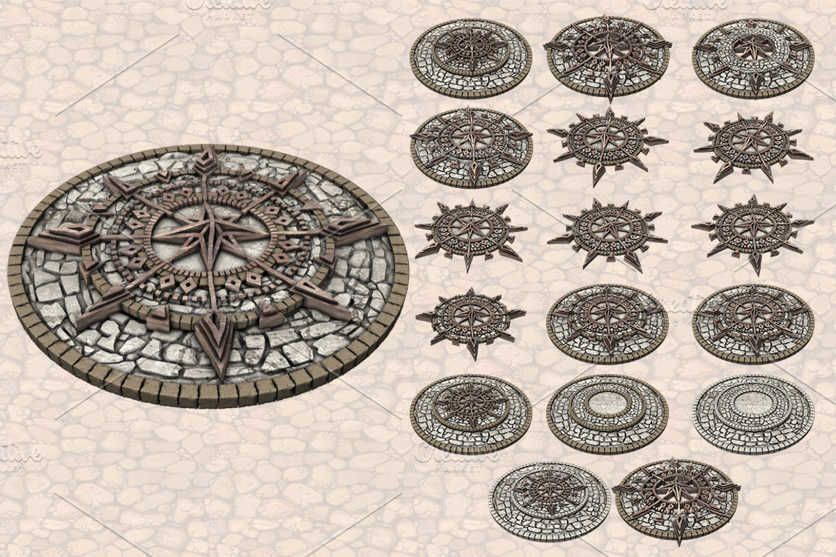 Isometric Ancient City Pack, an Object Graphic by Beatheart Creative Studio (Photo 40 of 77)