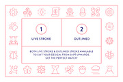 Nature Line Icons, an Outline Icon by Made by Made (Thumbnail 4 of 7)