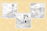 40 Landscape Coloring Printables, an Object Graphic by Image for Sale (Thumbnail 3 of 3)