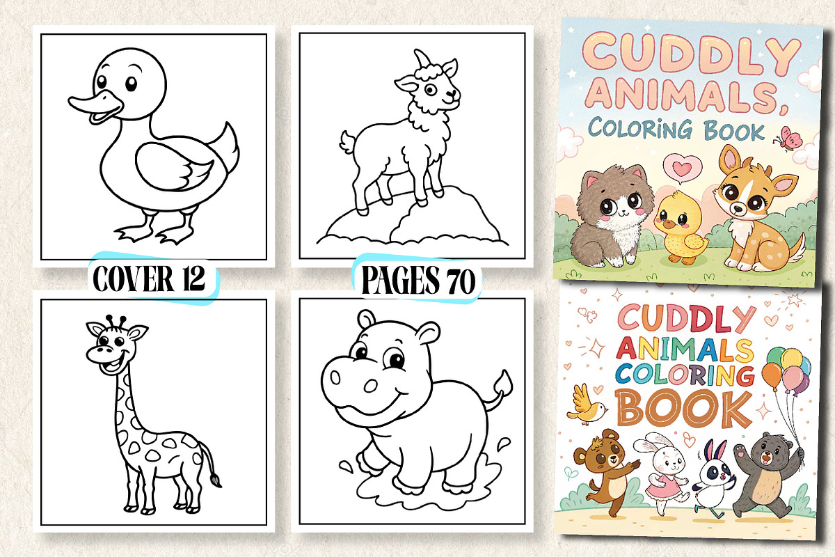 Cuddly Animals Coloring Book, a Photo by Wow Magic (Photo 3 of 3)