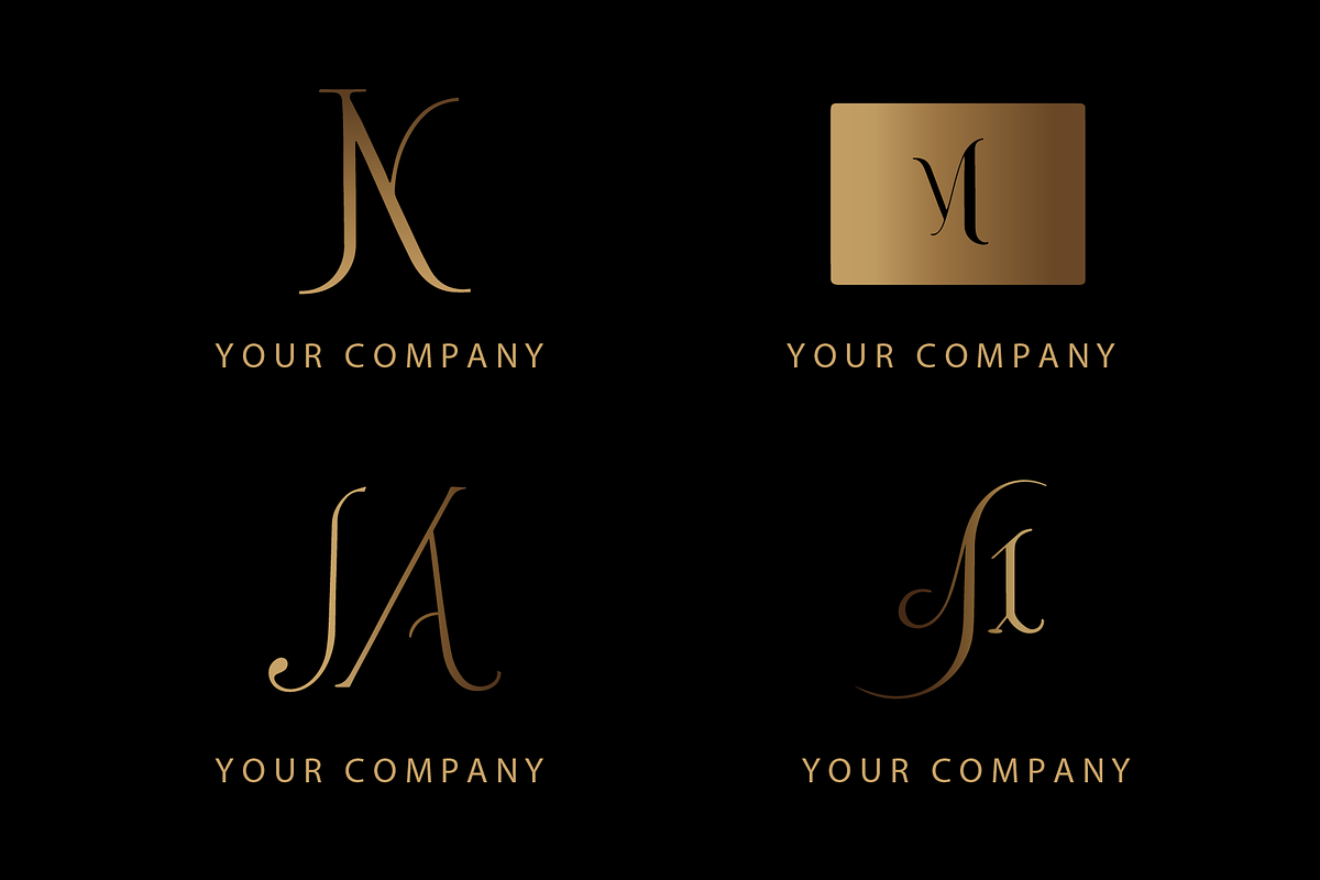 4 PREMIUM CLASSY LOGOS, a Branding & Logo Template by HE Studio (Photo 1 of 5)
