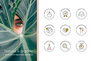Natural and organic products icons, an Outline Icon by Designifty (Thumbnail 1 of 2)
