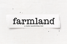 Farmland | Rustic Typewriter Font