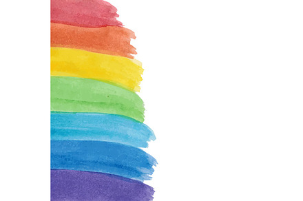Background with colorful rainbow strokes