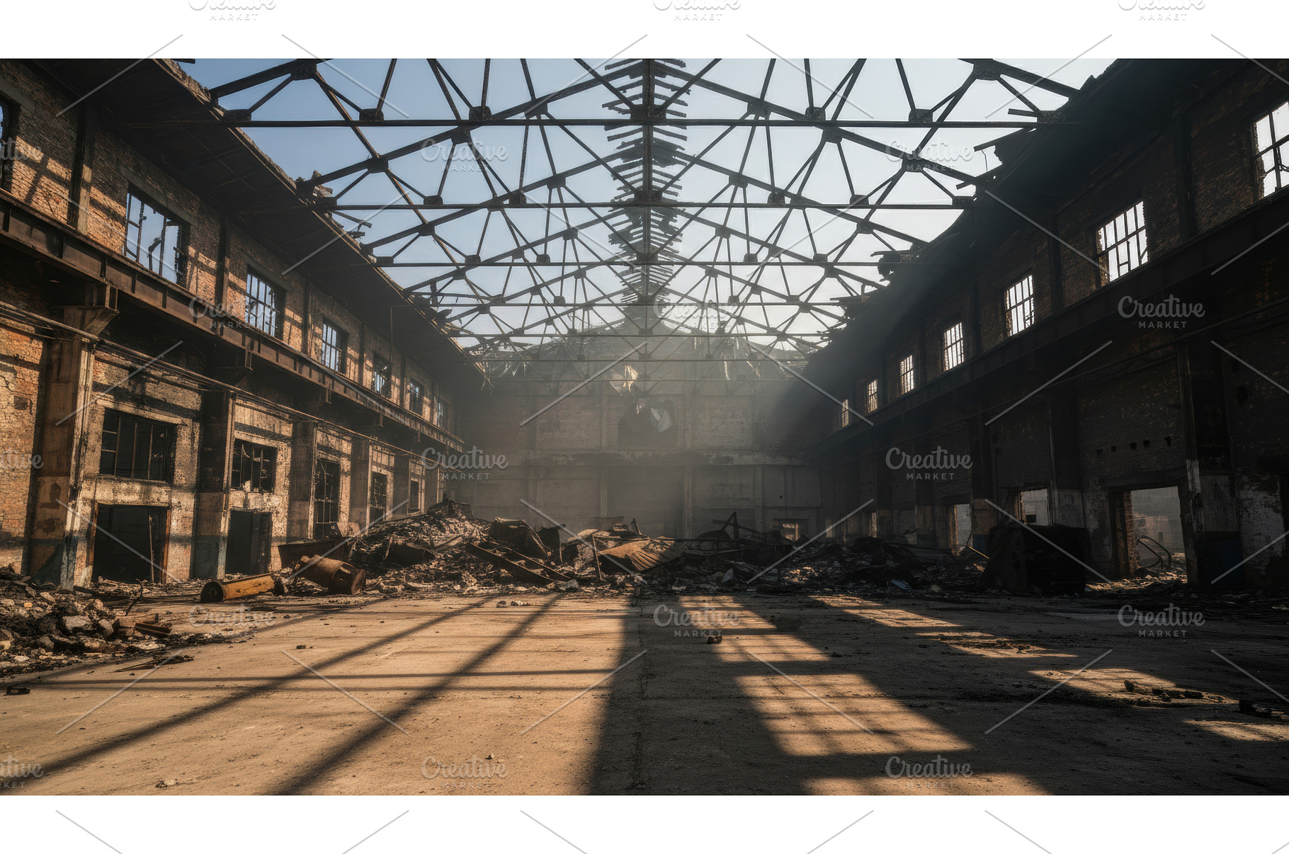 Abandoned factory ruin with skeletal, an Industrial Photo by Igor Tichonow
