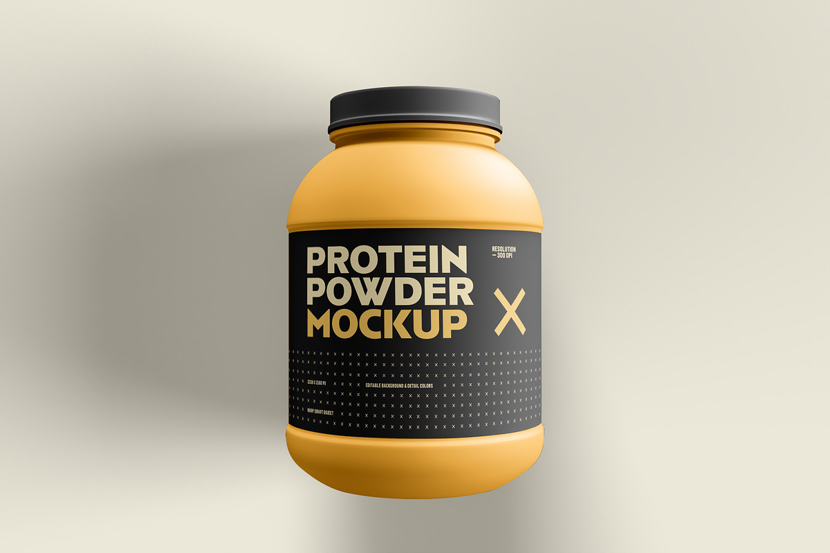Food Supplement Plastic Jar Mockup, a Cups & Container Mockup by dpi (Photo 10 of 14)