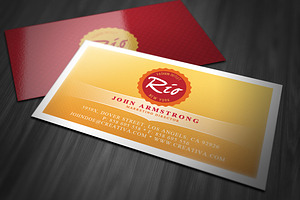 Retro Business Card Template