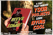 Blood Thirsty, a Sans Serif Font by Remedy667 (Thumbnail 2 of 5)