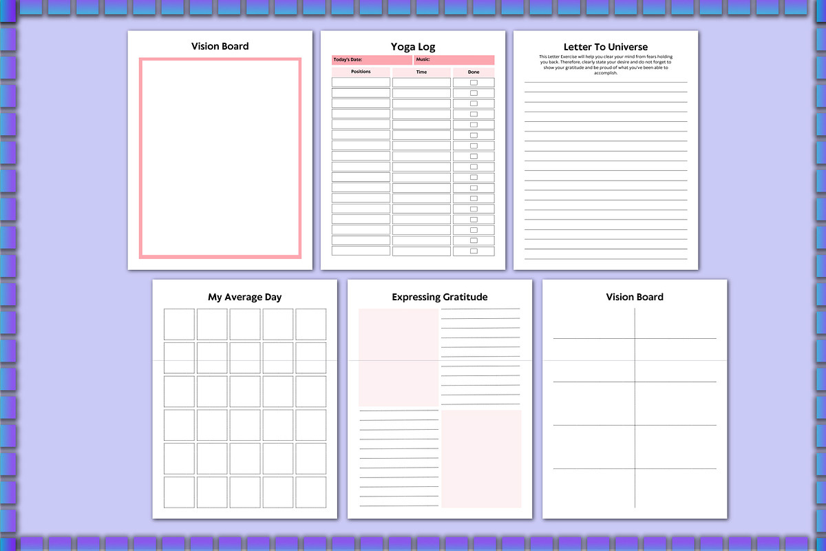 2025-2026 Vision Board Planner Canva, a Stationery Template by Shumaya (Photo 5 of 5)