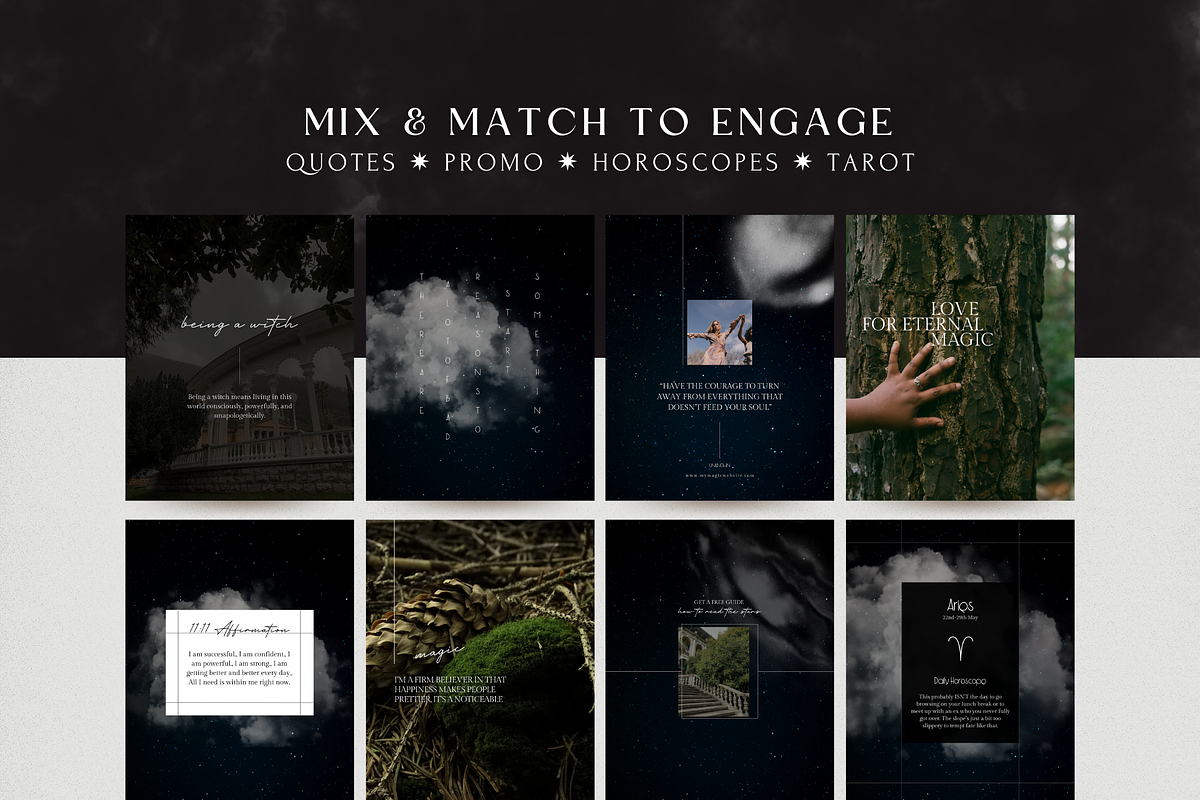 Witchy Instagram Template Bundle, a Social Media Template by Story Native (Photo 8 of 11)