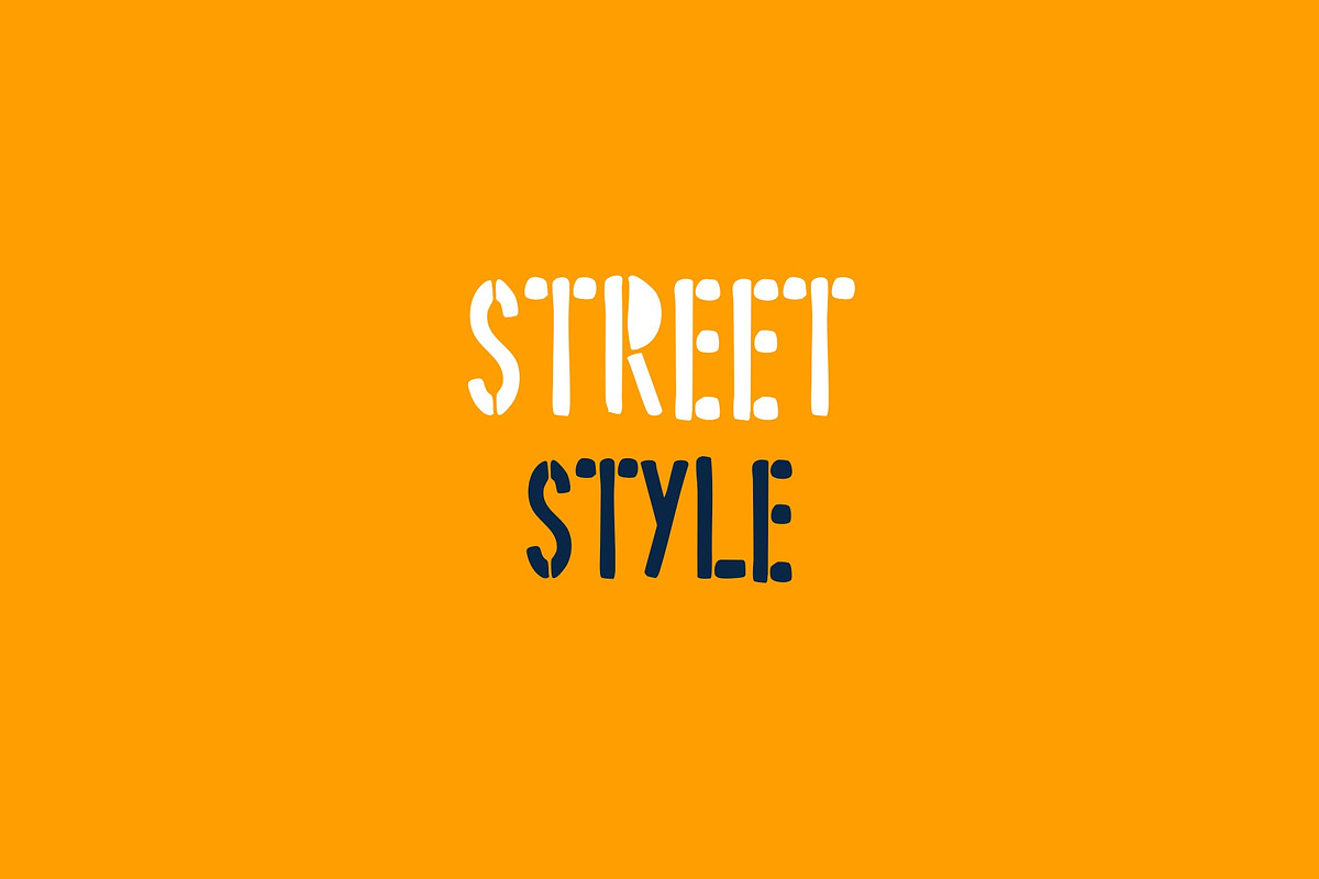 Quirky Stencil Decorative Font, a Handwritten Font by Graphic Spirit (Photo 3 of 8)