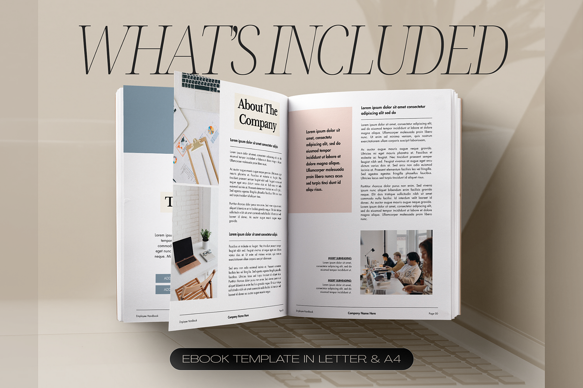 Employee Handbook Template, a Magazine Template by Creatif Foundry (Photo 3 of 8)